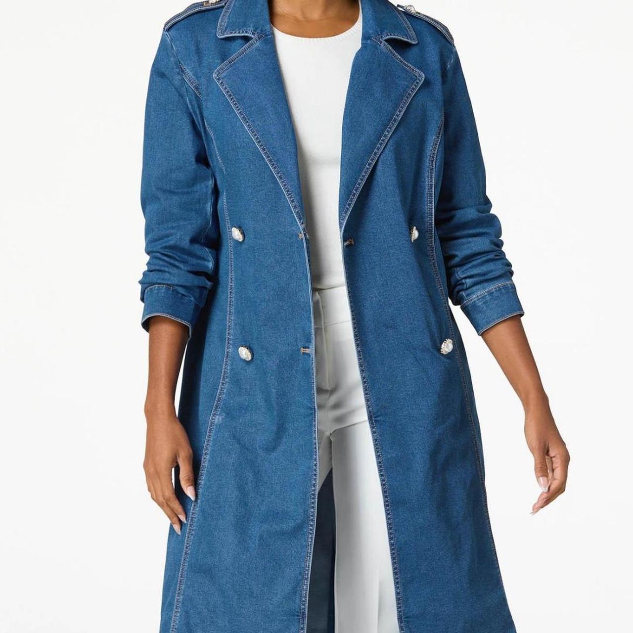 Cato Women's Trench - Blue/Navy - S – Cato Blue d… - image 1