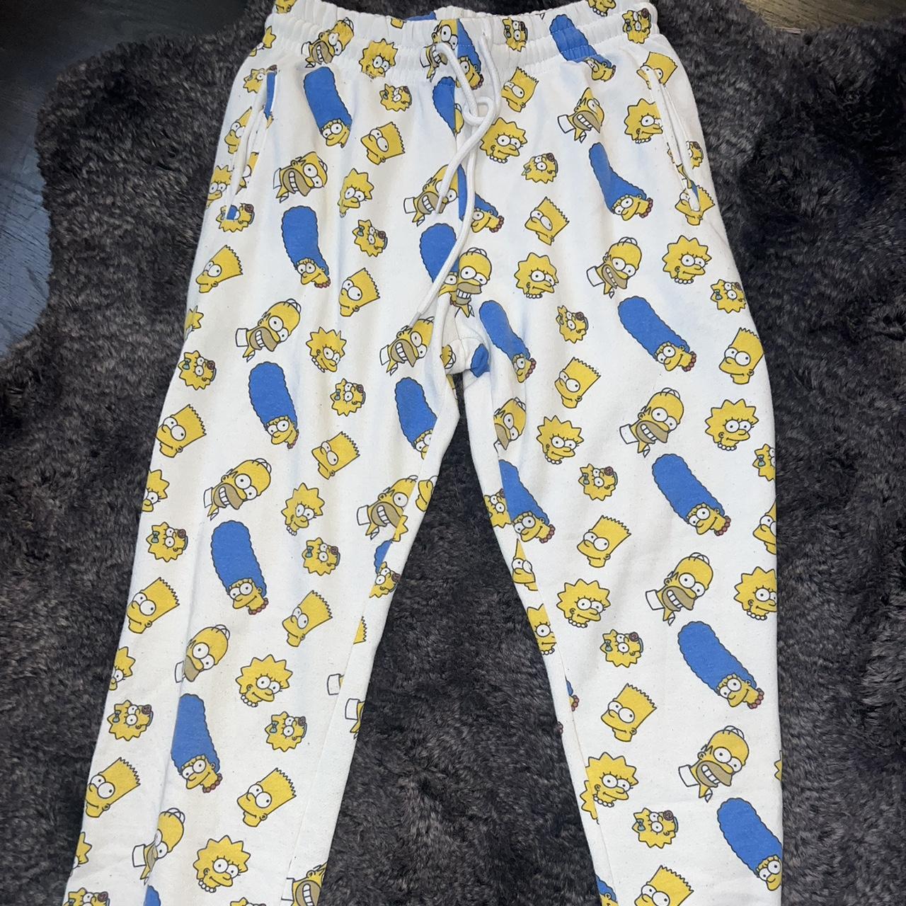 drawstring Simpsons sweatpants💛 super cute and comfy... - Depop