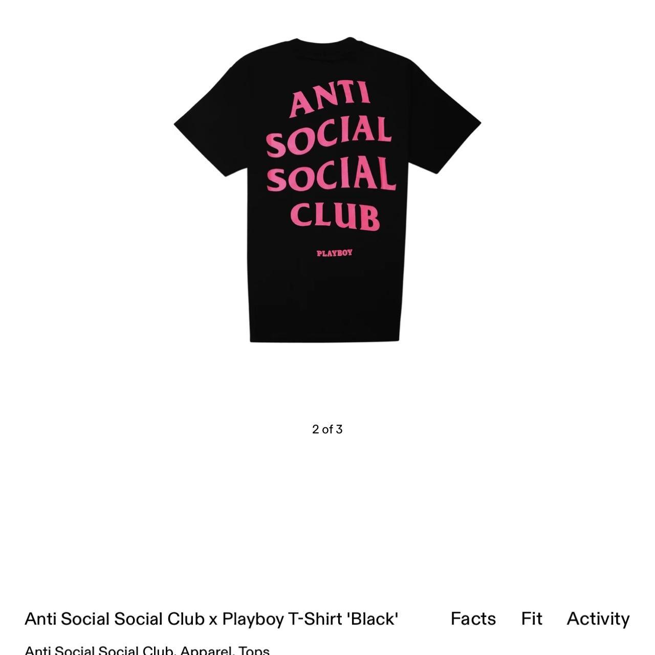 【即発送】ANTI SOCIAL SOCIAL CLUB x Playboy コラボ ロゴ T 即発送】ANTI SOCIAL SOCIAL CLUB x Playboy コラボ ロゴ T