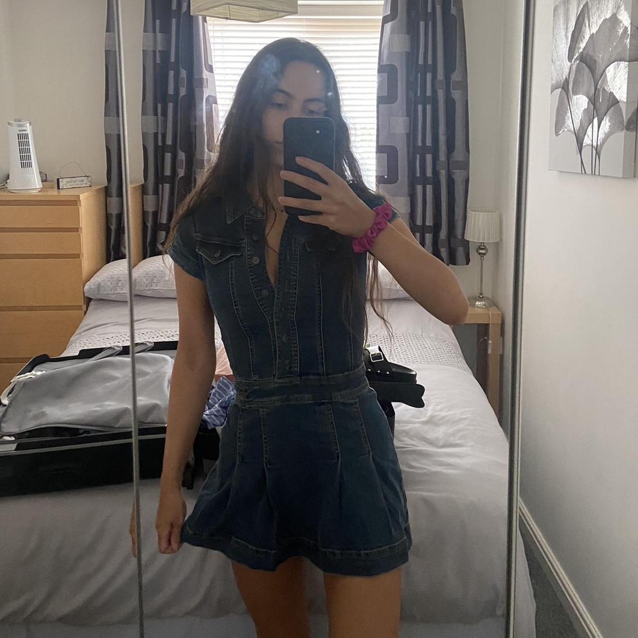 urban outfitters denim dress thick material,... - Depop