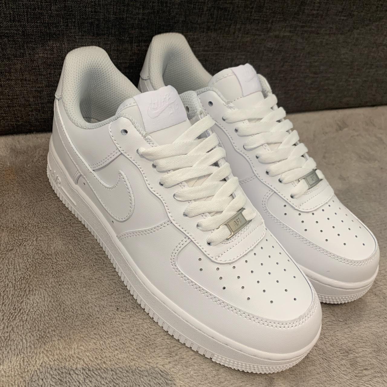 White Air Force 1 >Slight imperfection on the 3rd... - Depop