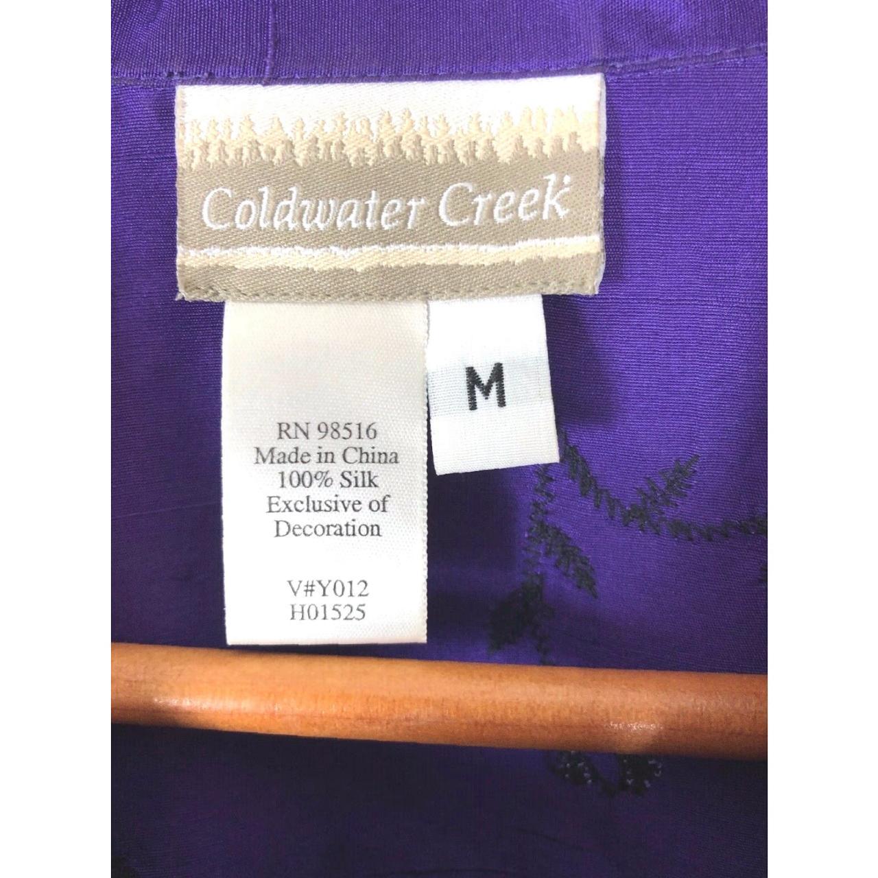 Vintage Women's Blouse - Purple - M – Coldwater C… - image 2