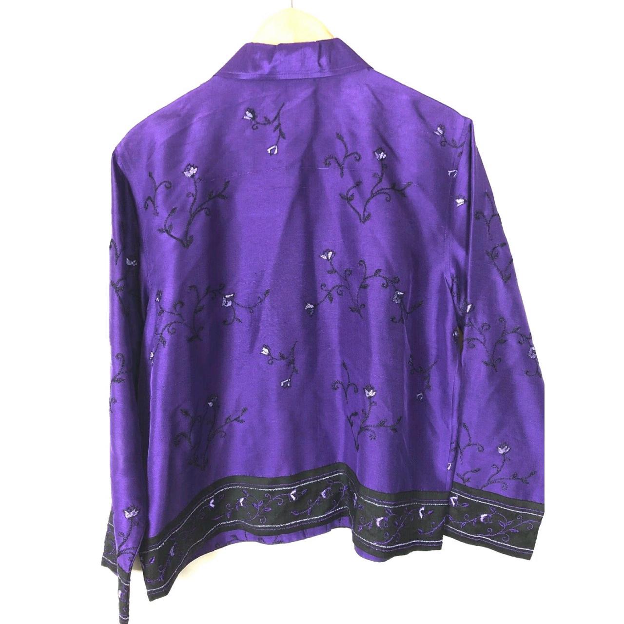 Vintage Women's Blouse - Purple - M – Coldwater C… - image 3