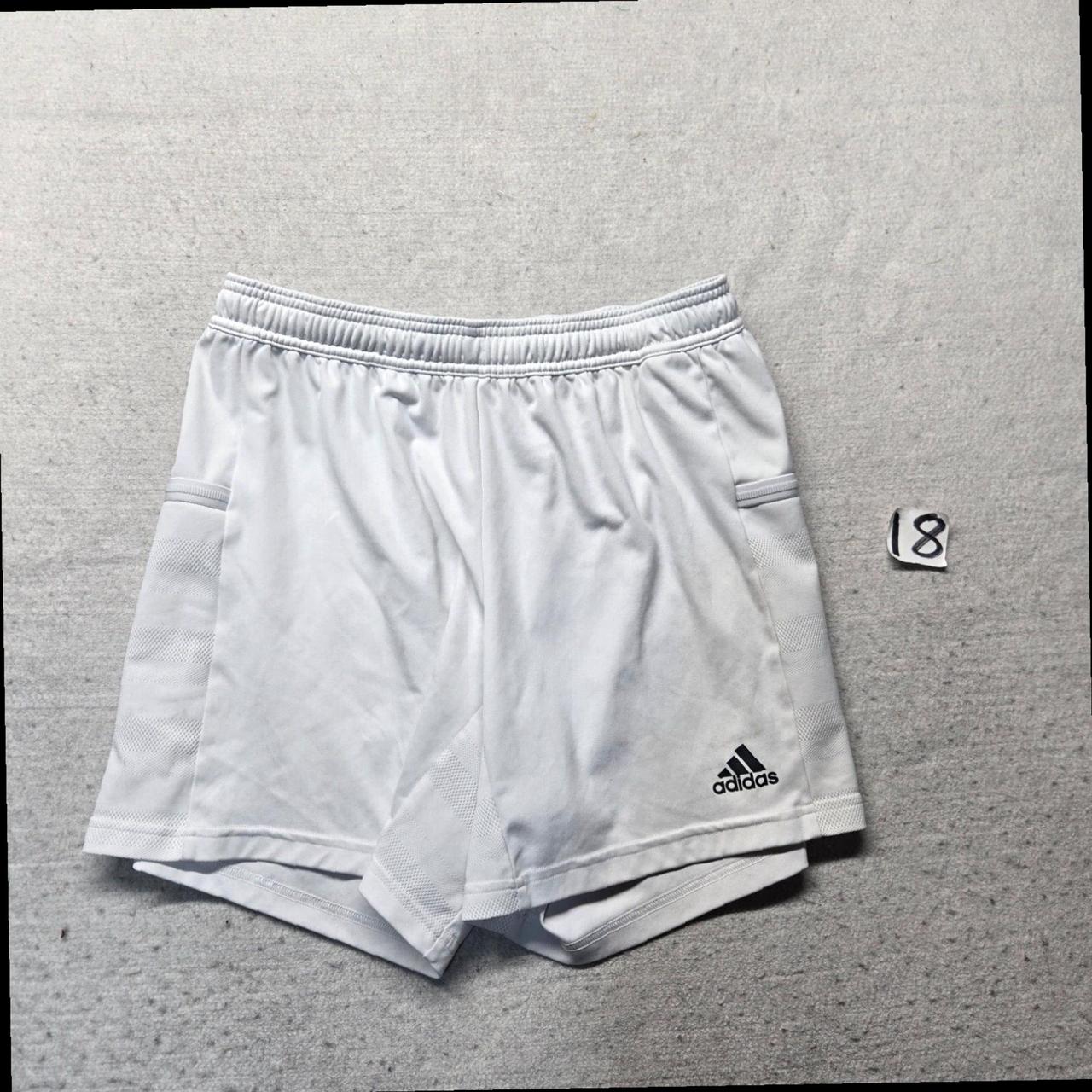 Adidas white running shorts online