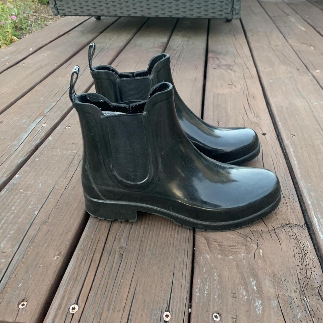 Michael kors black rubber boots online