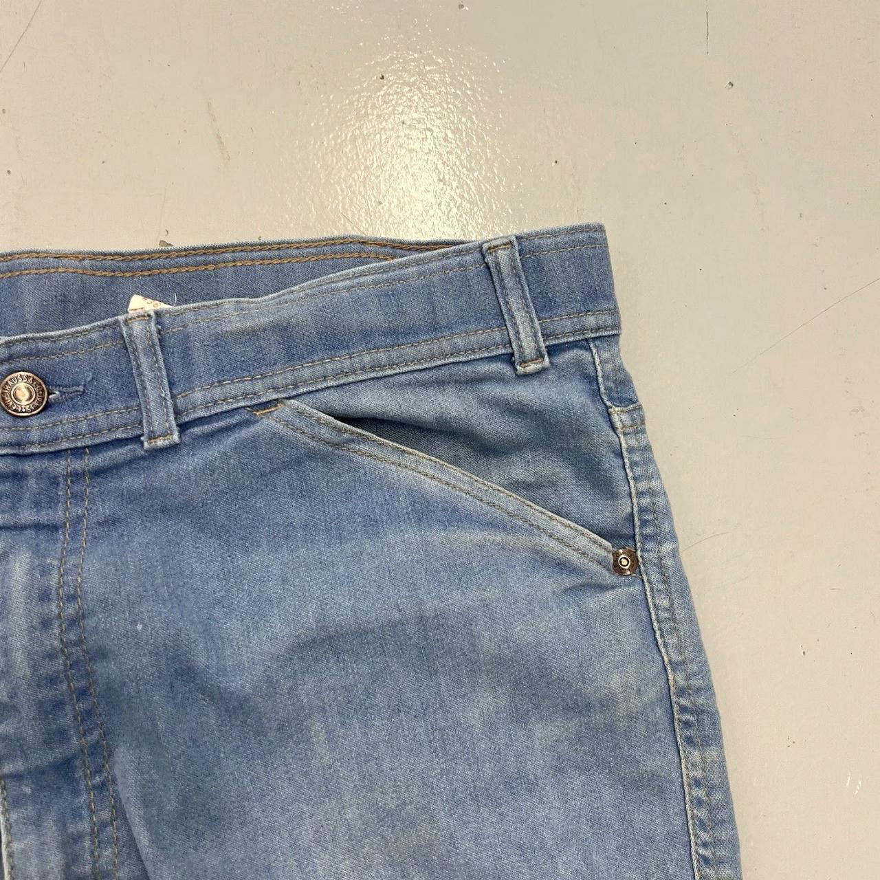 Vintage Men's Bootcut Jeans - Orange/Blue - 36" –… - image 4