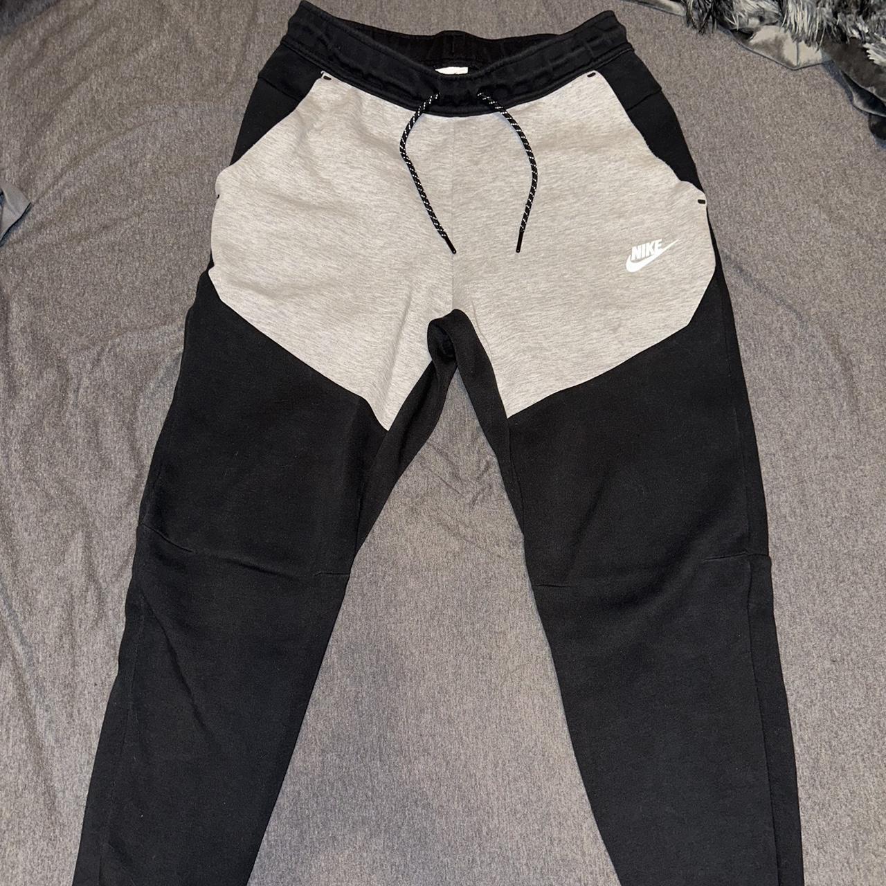 Nike Tech Fleece joggers Grey/Black Size XS. Very... Depop