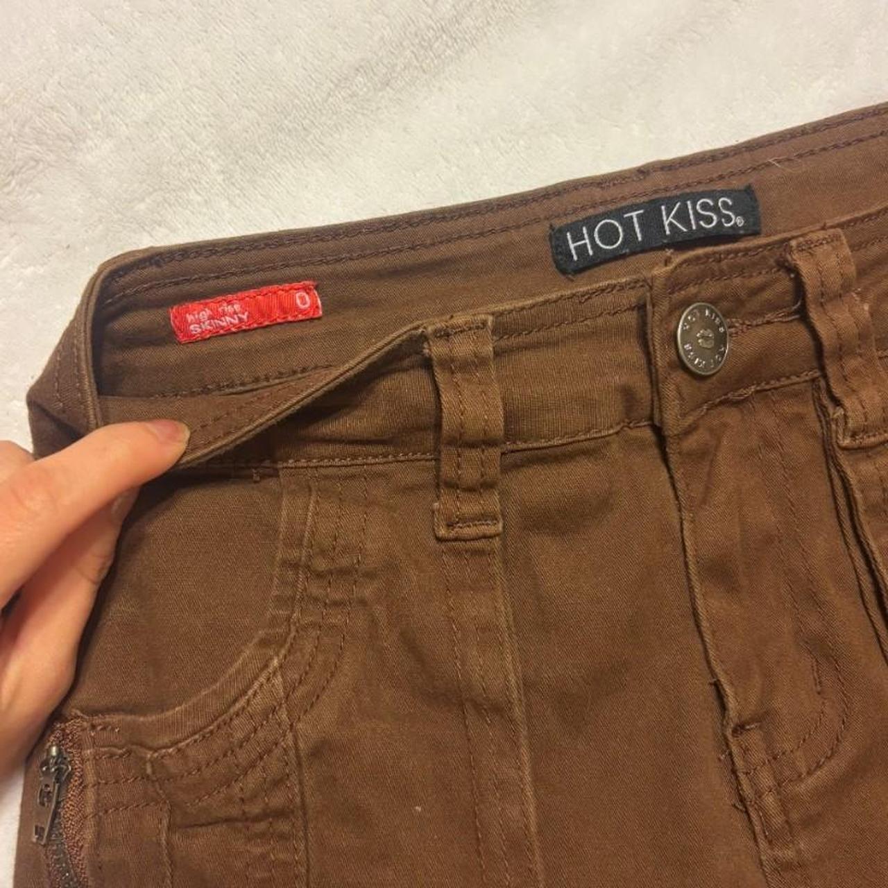 Hot kiss women's brown trousers