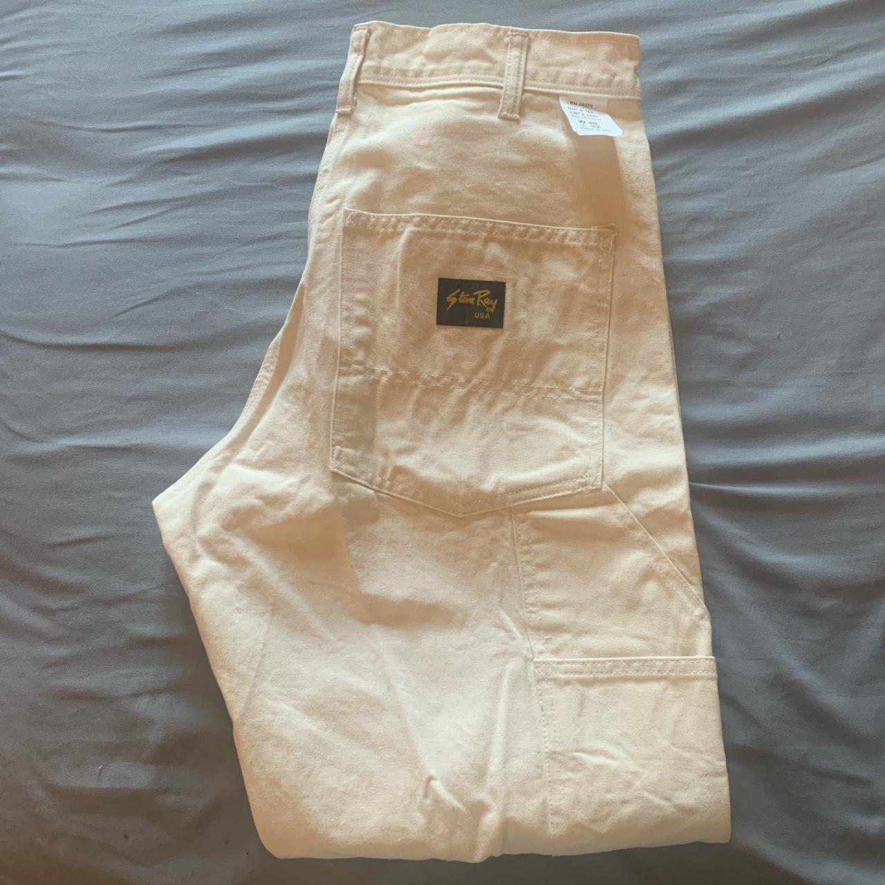 Stan Ray Men's Cream and White Jeans (4)