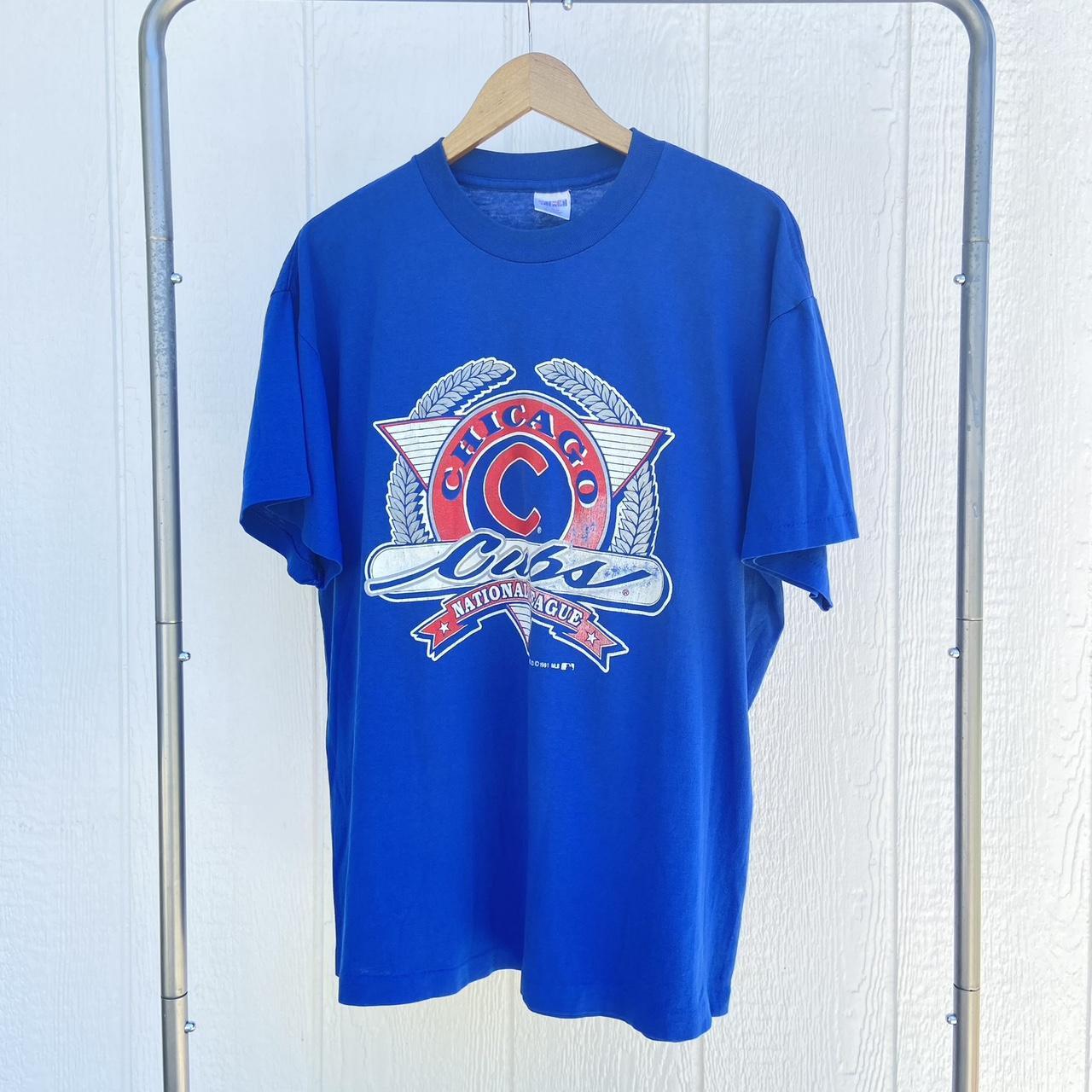 Vintage 90s Chicago Cubs t shirt Size - Depop