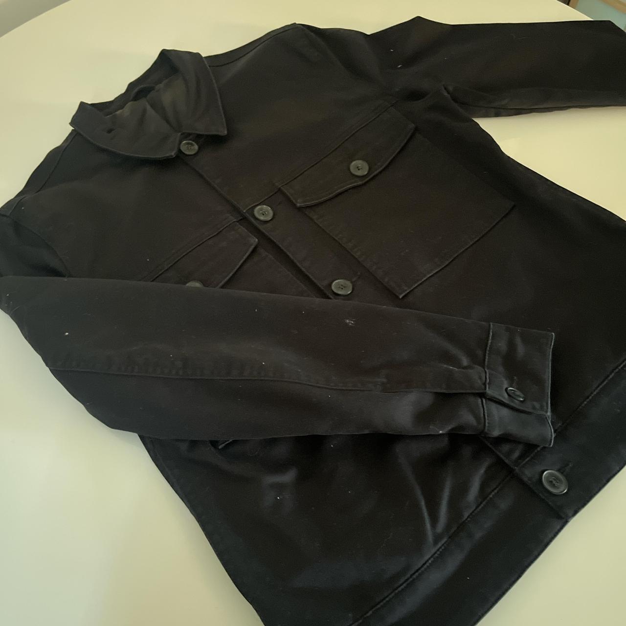 Zara black over shirt wear with a hoodie or plain... - Depop