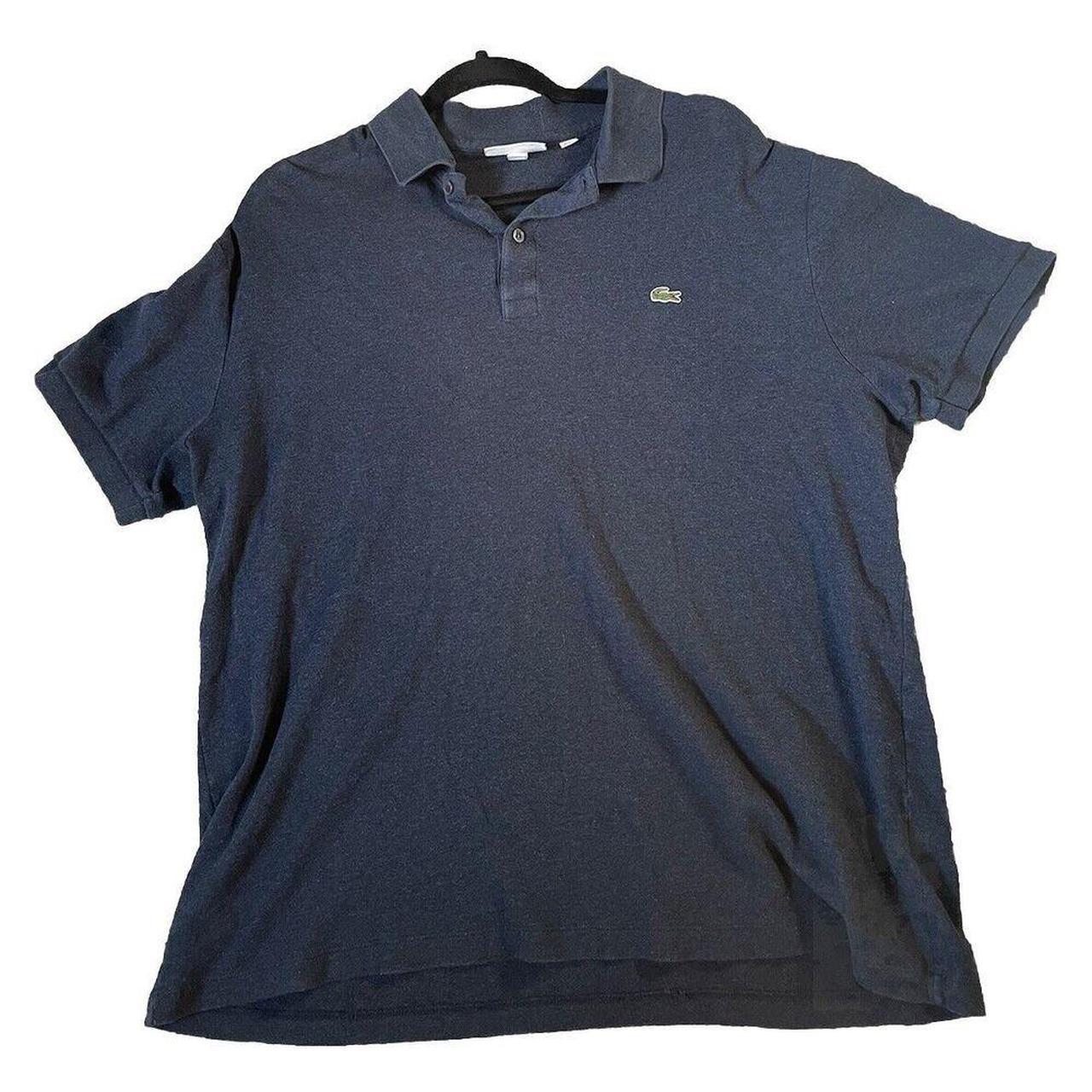 Lacoste Men s Size U.S XXL Dark Blue Short Sleeve. Depop