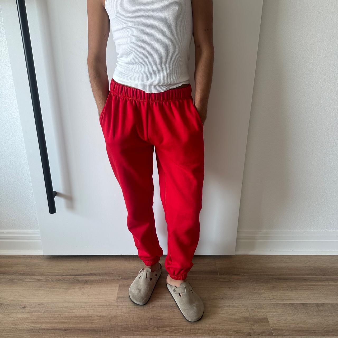 red sorella sweats in size medium womens