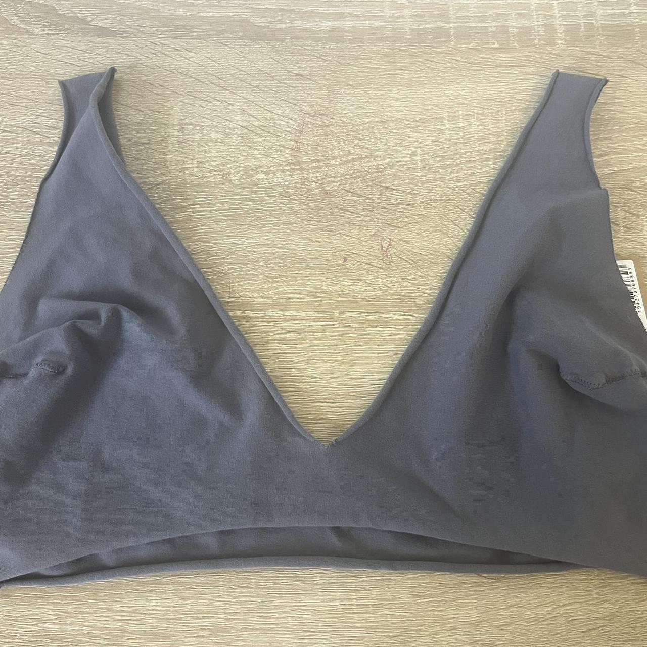 SKIMS Kim Kardashian raw edge triangle bralette 3X... - Depop