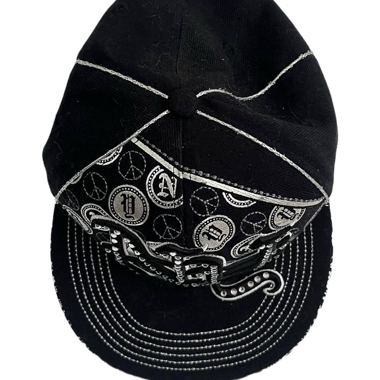 リメイクcap opium y2k prototypes 4fsb p.l.n. NYC Opium fitted cap Super y2k Size XL #opium | Depop