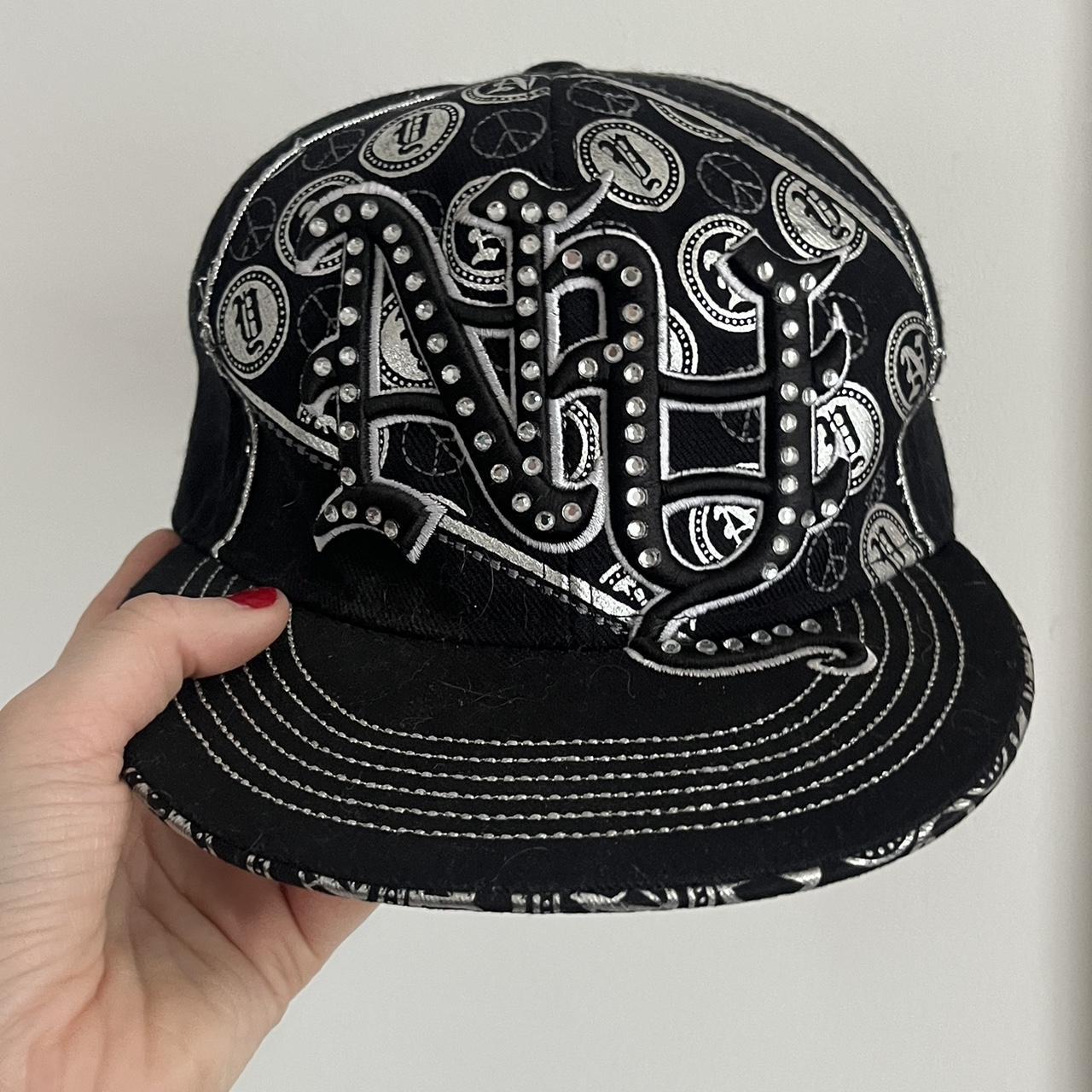 リメイクcap opium y2k prototypes 4fsb p.l.n. NYC Opium fitted cap Super y2k Size XL #opium | Depop