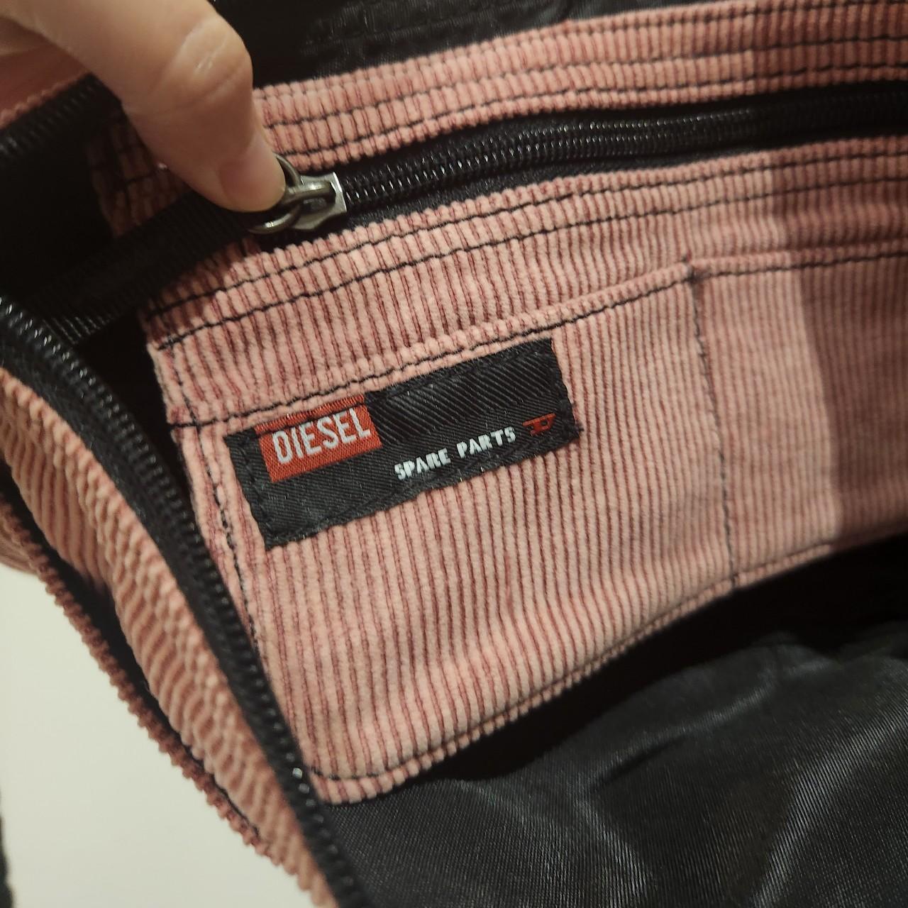Vintage DIESEL Pink corduroy shoulder bag / hand bag | Depop