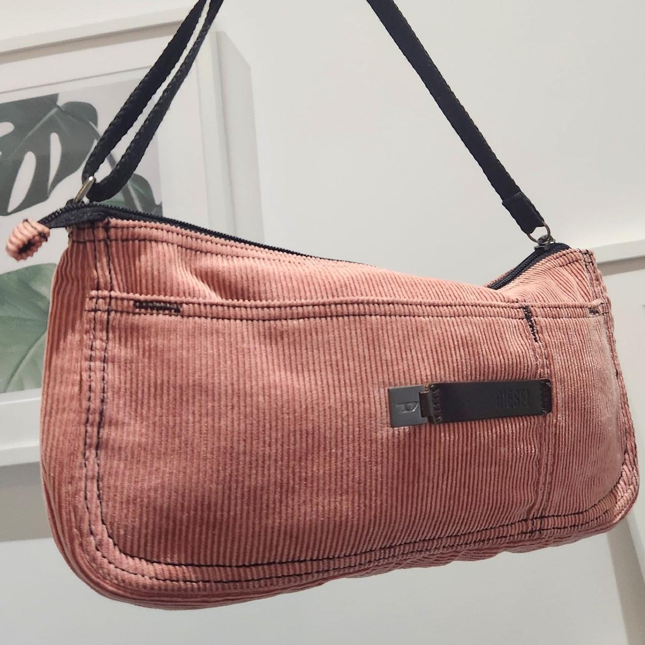 バッグ 00s y2k Diesel Corduroy Boston Bag 00s DIESEL Archive shoulder bag black y2k フェアリーグランジ