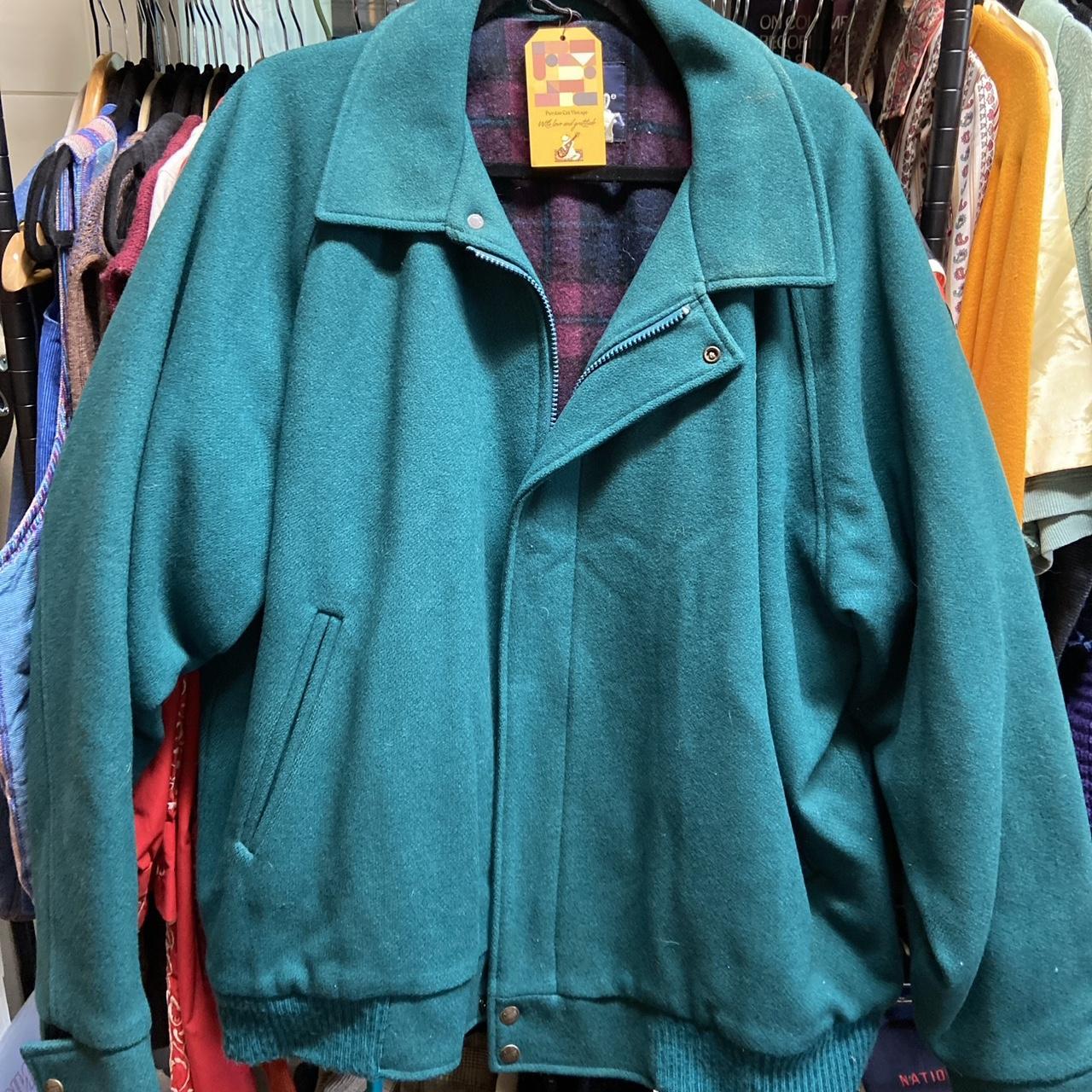 S Teal Blanket Lined Woolrich Jacket Size Xl Depop