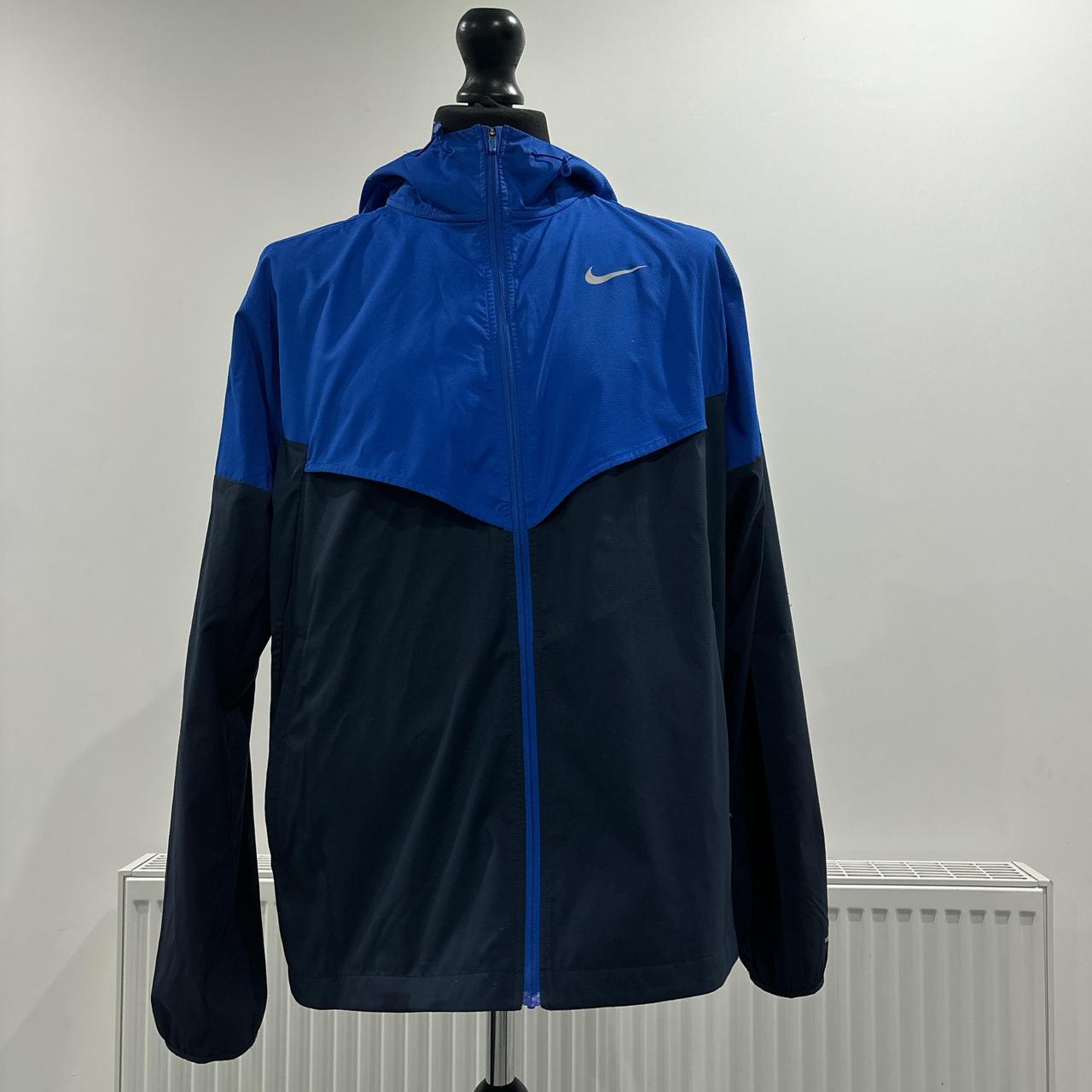 Blue nike Windrunner, only worn a few times - Depop