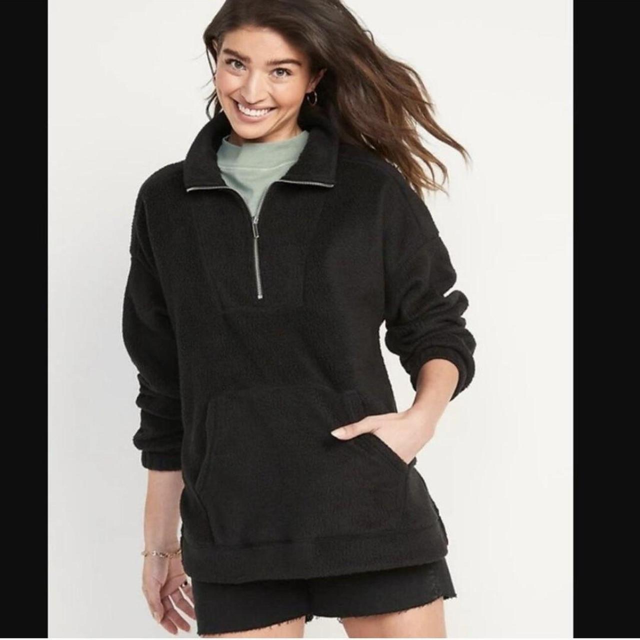 Old Navy Tunic Zip Sweatshirt NWT OLD NAVY Oversized Bounce Fleece