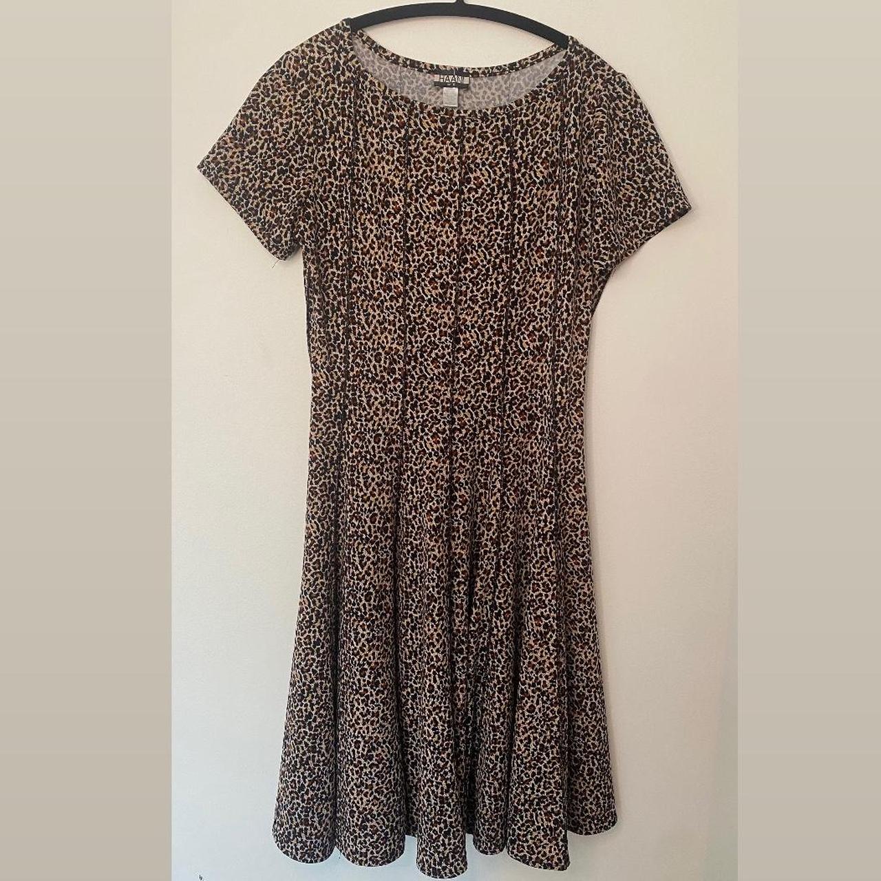 vintage haani petite animal print swing dress. Depop