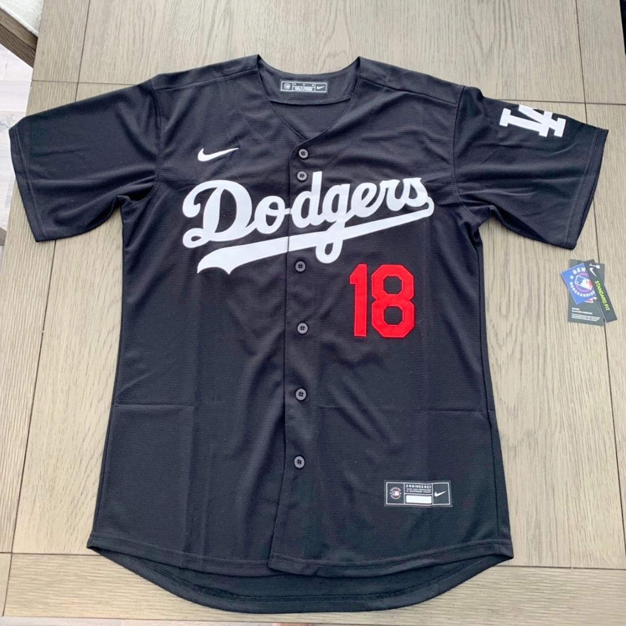 Yoshinobu Yamamoto 18 black Los Angeles Dodgers | Depop