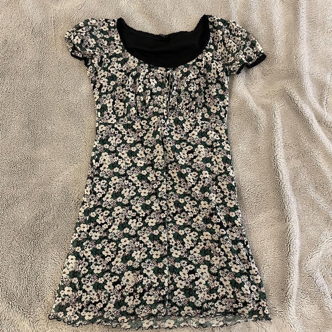 urban outfitters green dress, size S barely worn in... - Depop