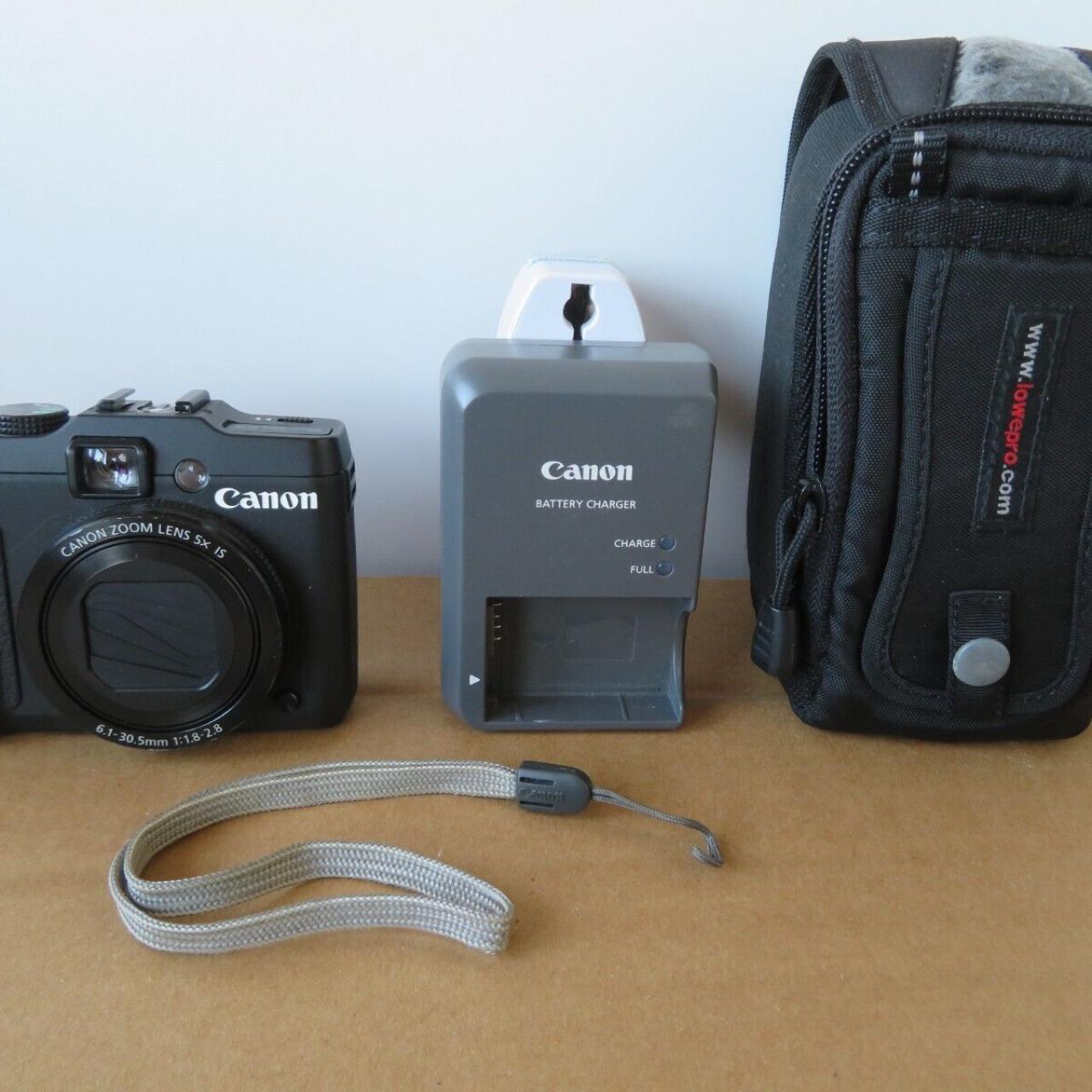 Canon PowerShot G16 12.1MP Digital Camera - Black - Depop