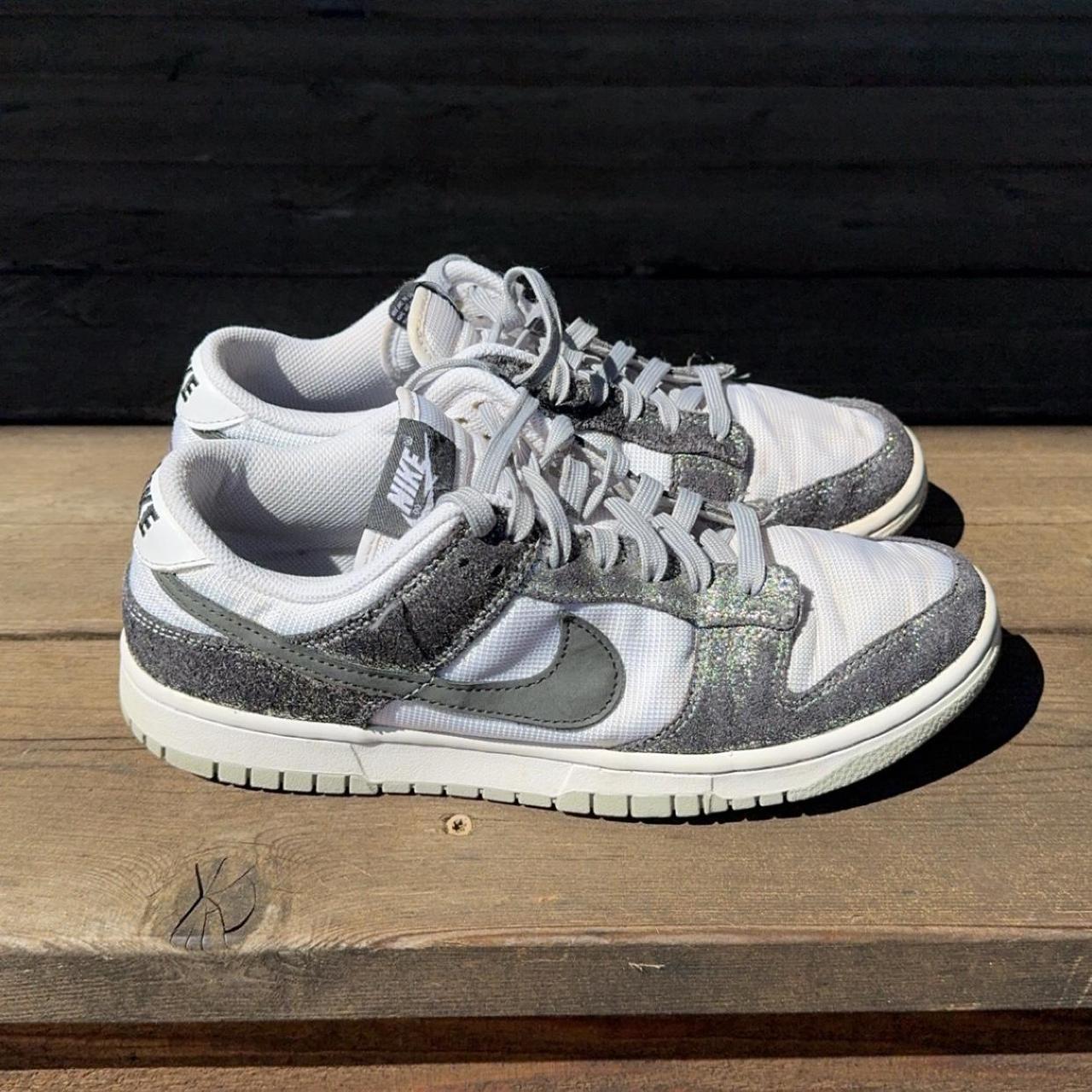 Women’s Nike dunks: Golden Gals Metallic silver... - Depop