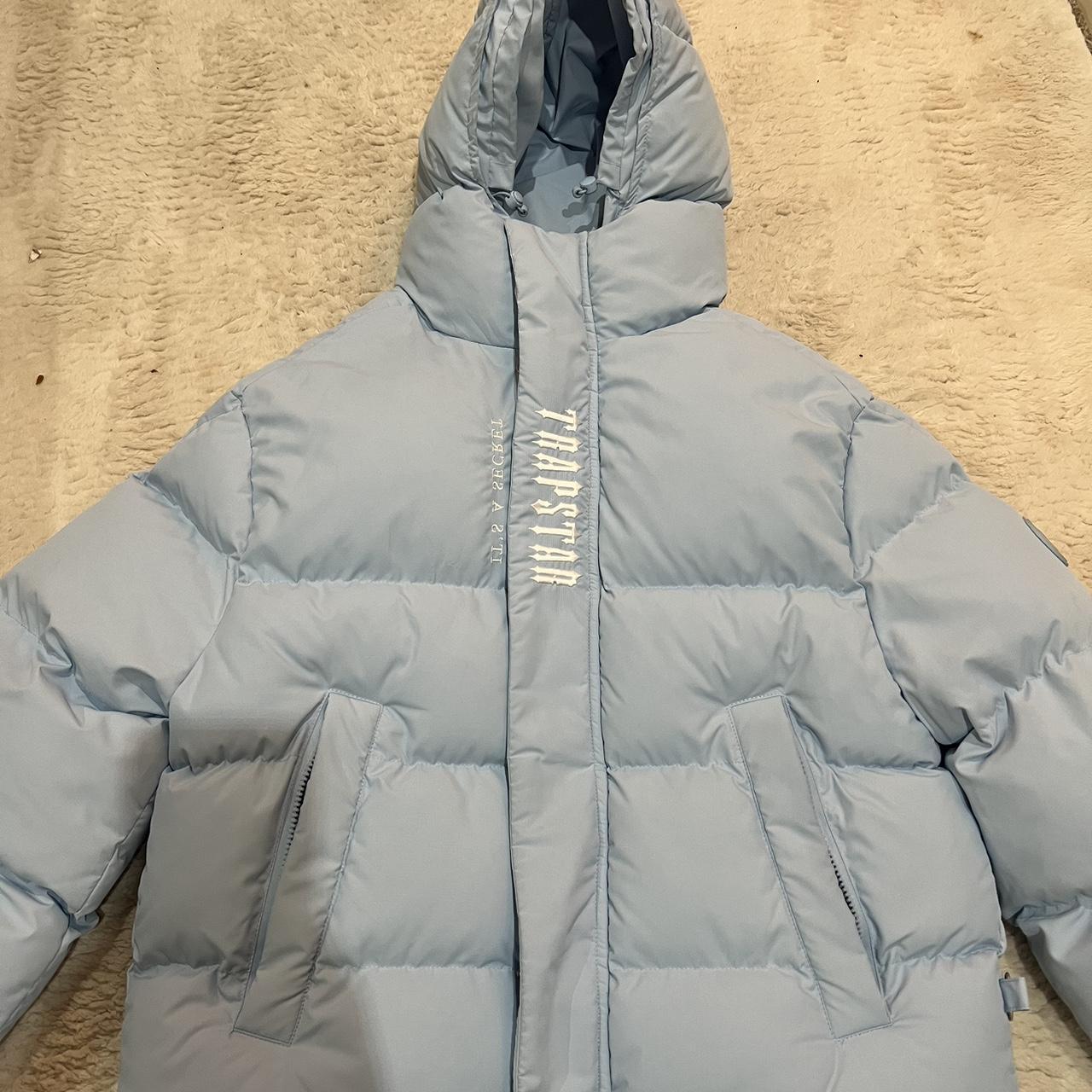 Trapstar Decoded Hooded Puffer 2.0 Ice Blue