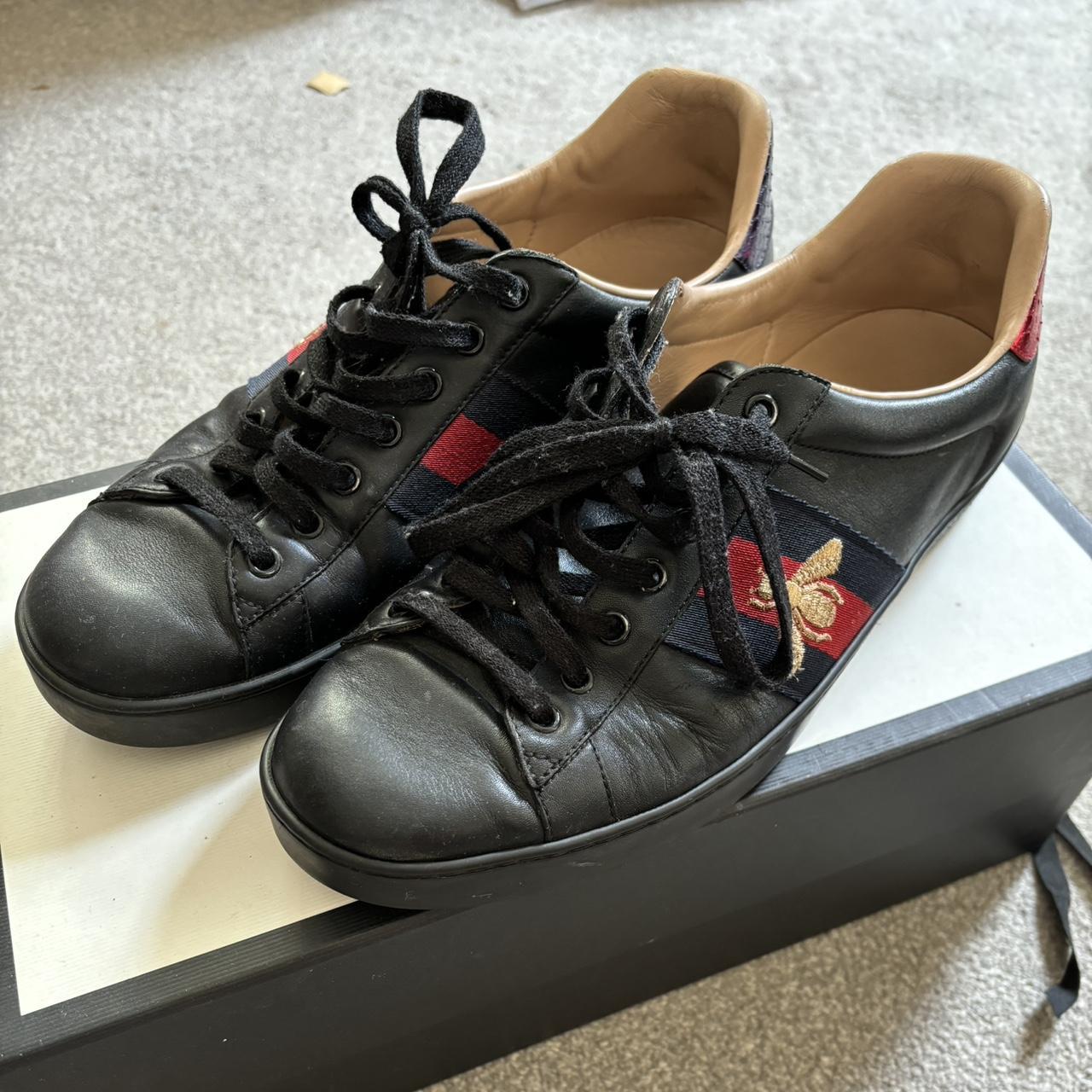 Black Gucci ace trainers. Bought from Harrods around. Depop