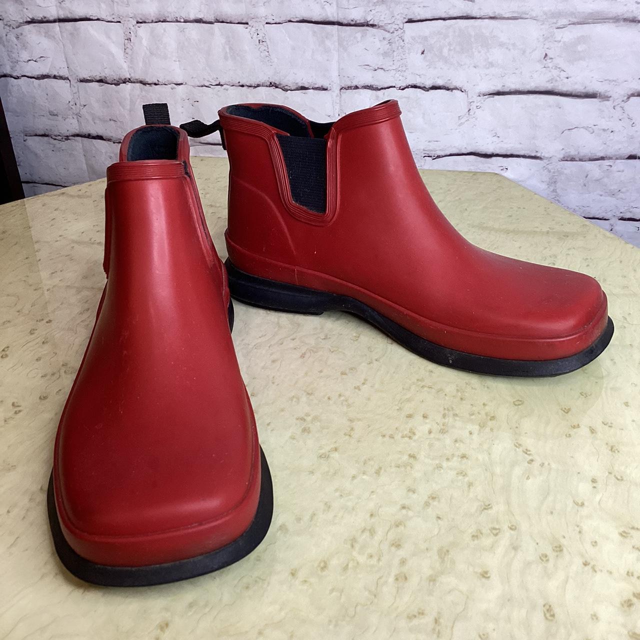 Eddie Bauer Short Ankle Rubber Rain Boots Booties. Depop