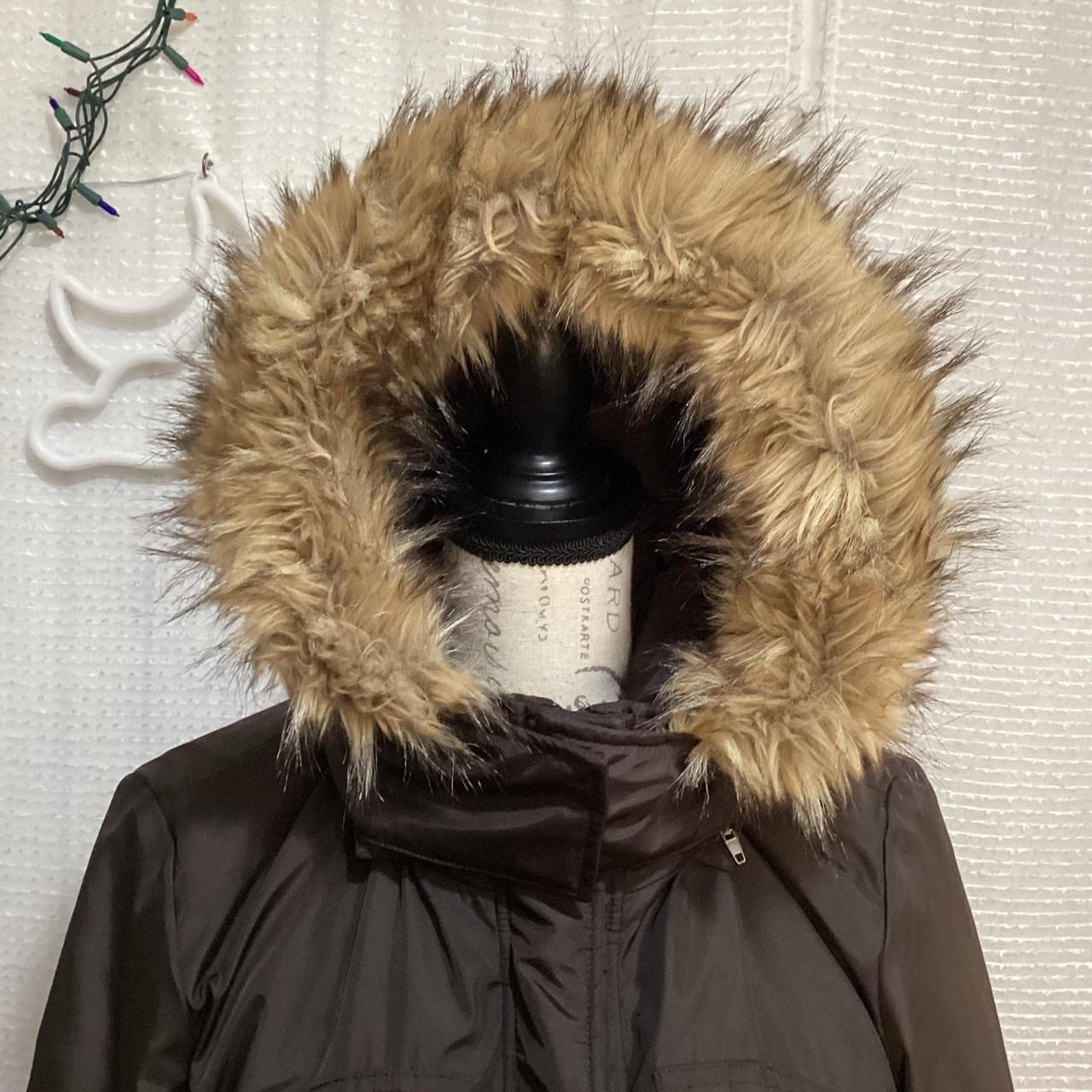 Michael kors parka womens brown on sale