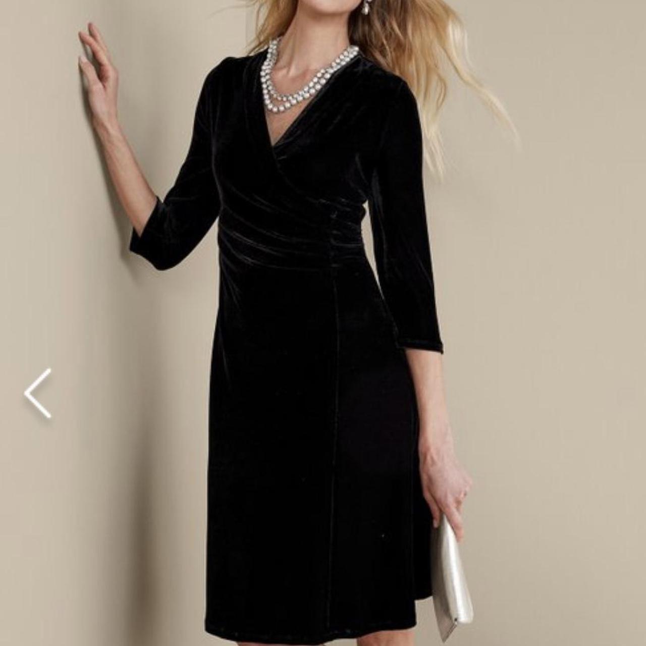 Eileen fisher velvet wrap dress best sale