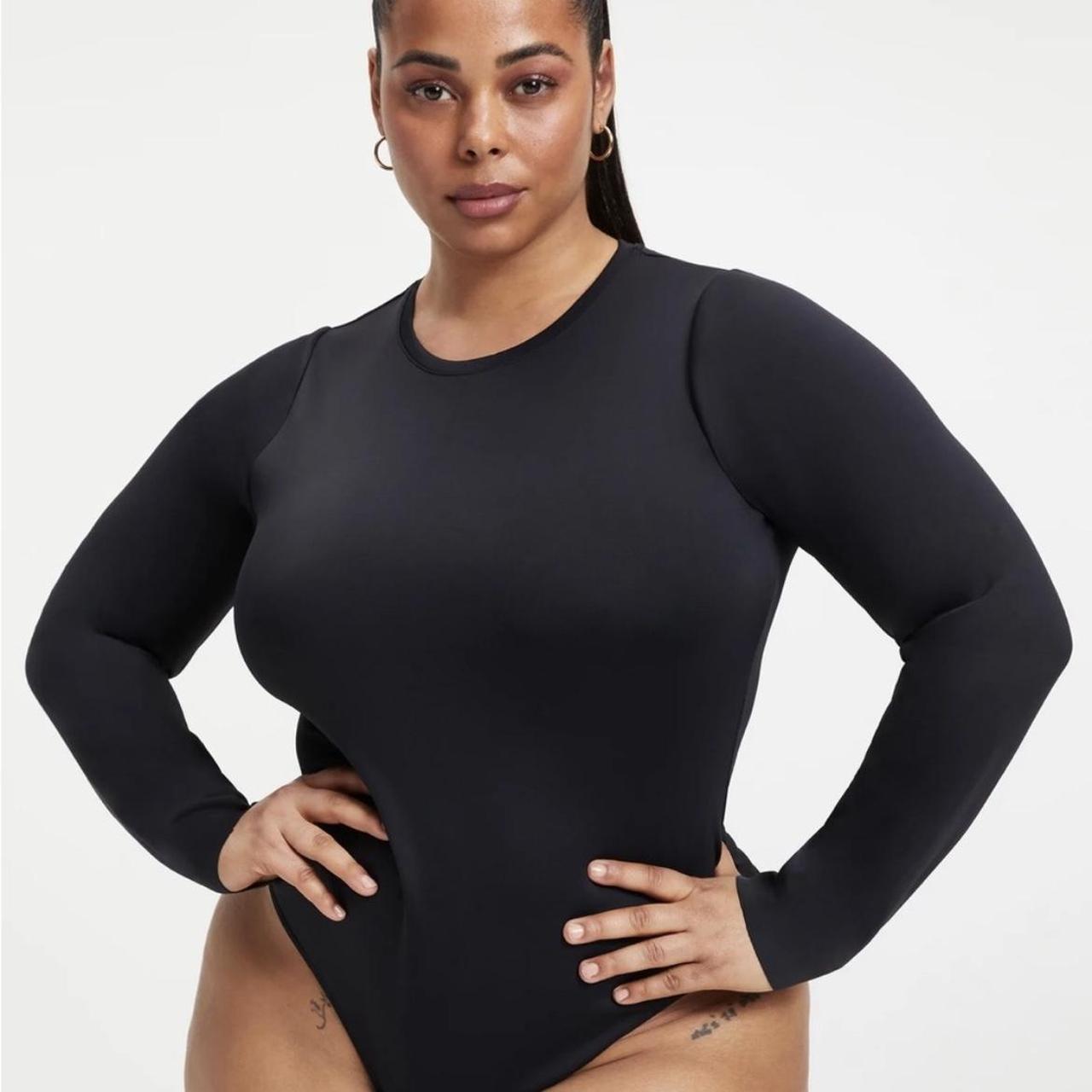 Good American Scuba Crewneck Bodysuit size