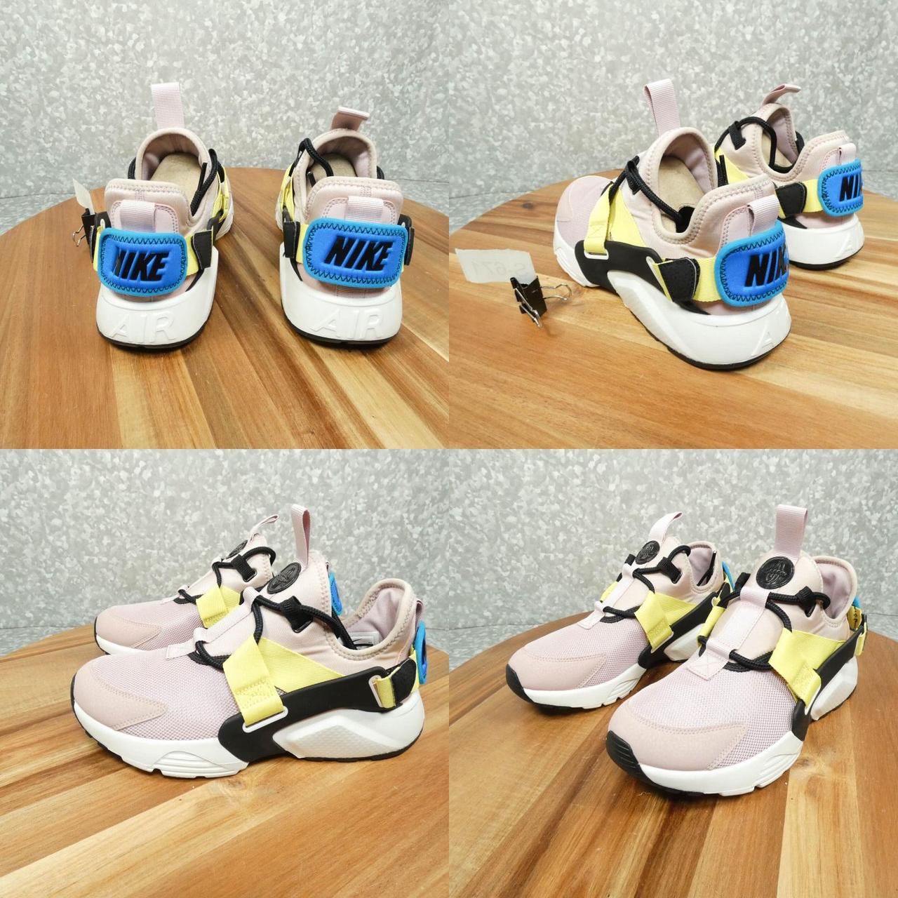 NIKE AIR HUARACHE CITY SNEAKER WOMENS 7 PINK YELLOW. Depop