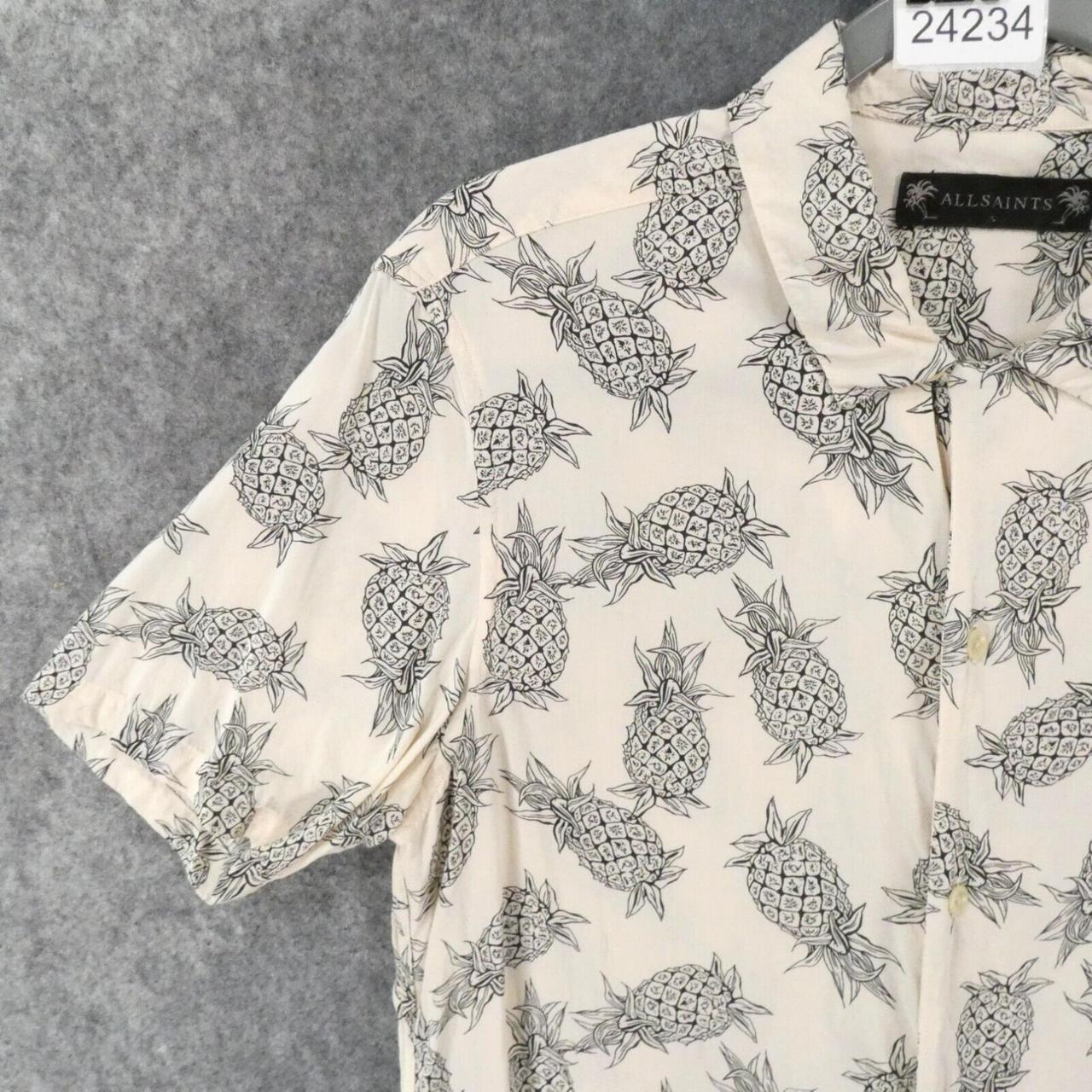 BEIGE AND BLACK PINEAPPLE DESIGN SMALL SIZE MENS. Depop