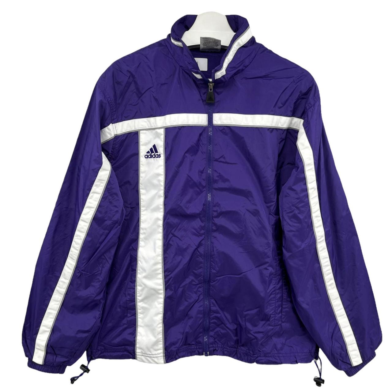 VINTAGE ADIDAS TEAM WINDBREAKER JACKET SIZE SMALL. Depop