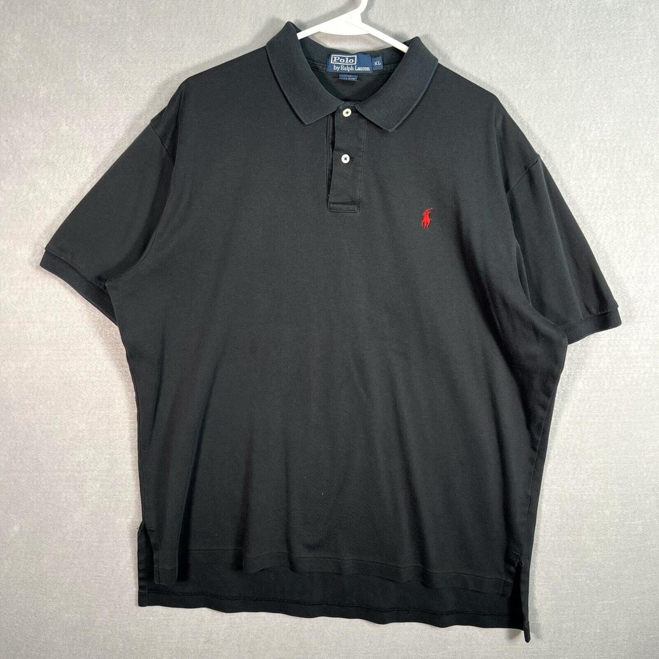 Grey polo shirt with red horse best sale