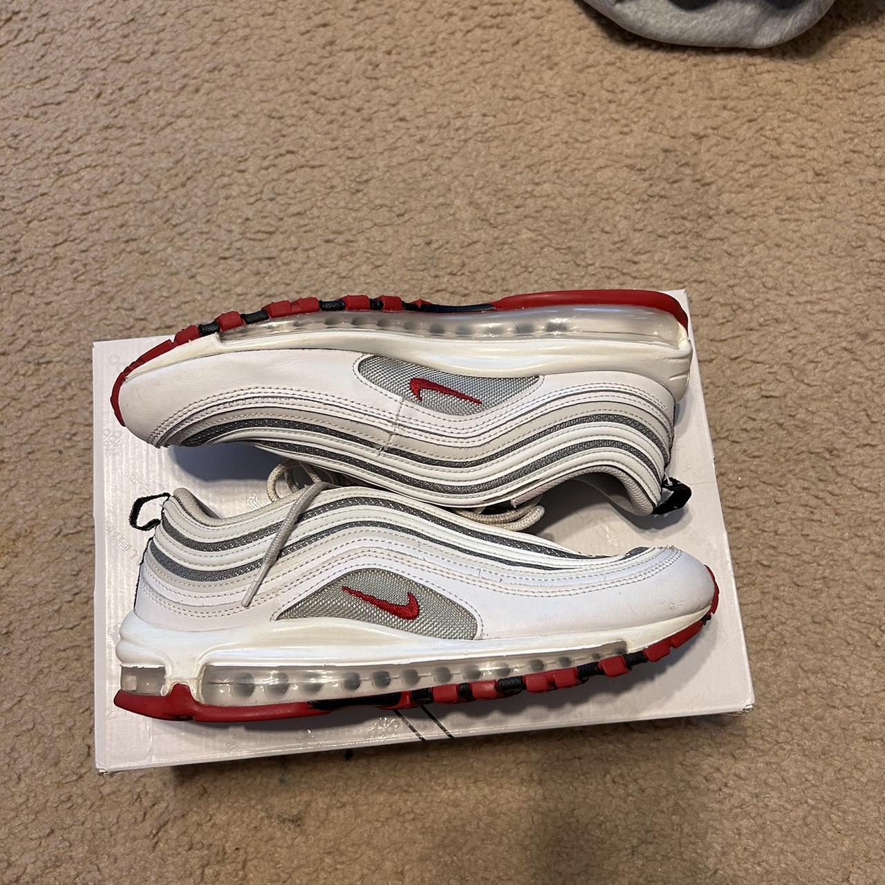 Air max 97 trainer cool grey / bright crimson hotsell