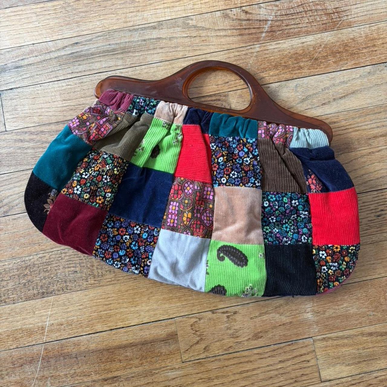 Women's Bag - Multi – Handmade patchwork bag with… - image 1