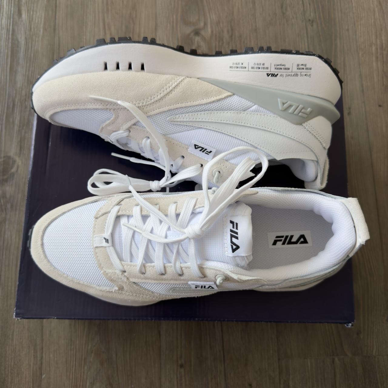 Fila Renno N-Generation Patched Mens deals Shoes White Gray NEW/Sz 12/1RM01968-101