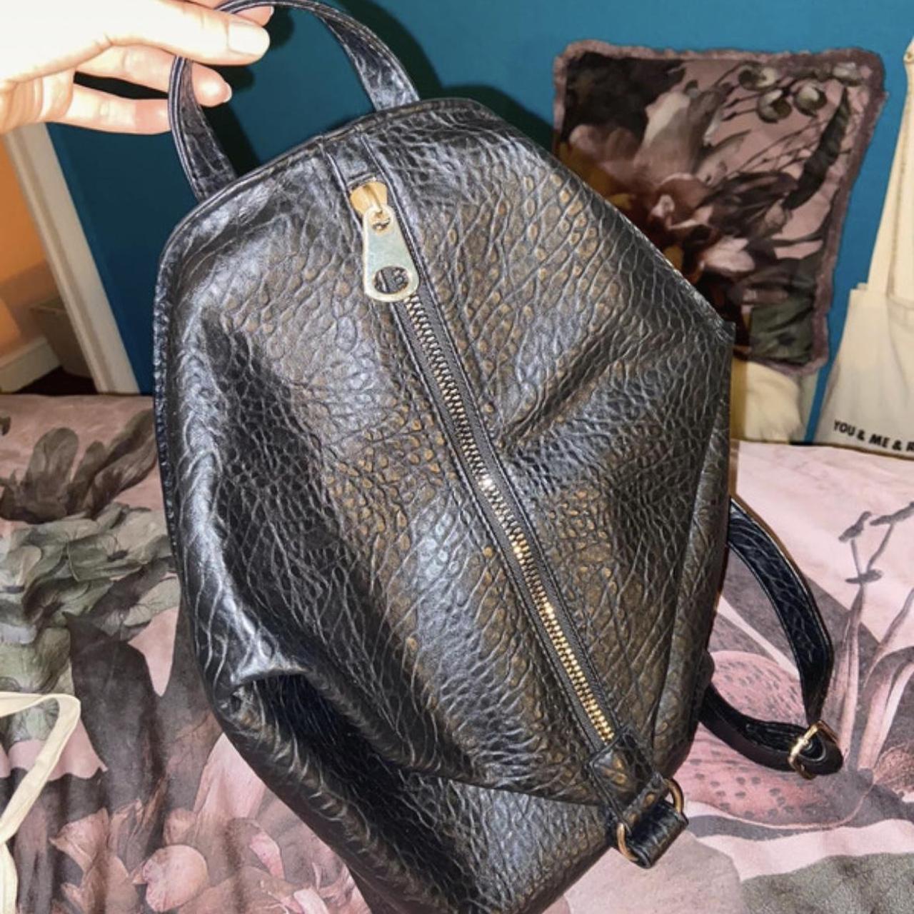 Black backpack Black primark backpack will full... Depop