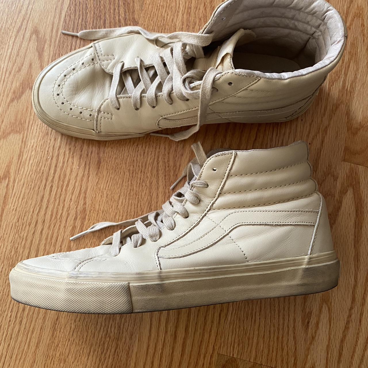 Vans sk8 store hi cream