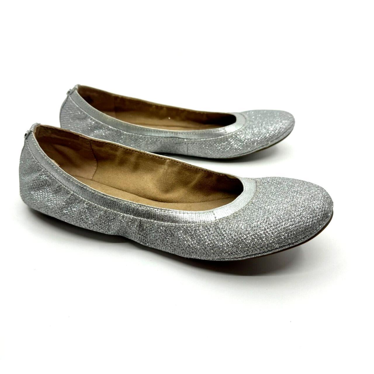 Bandolino campy Women s Silver Flats