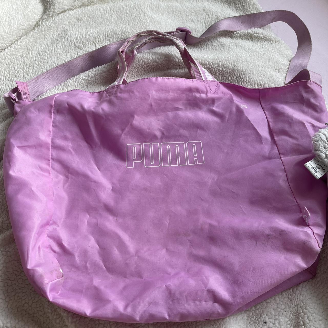 puma pink gym bag a few stains but still in good