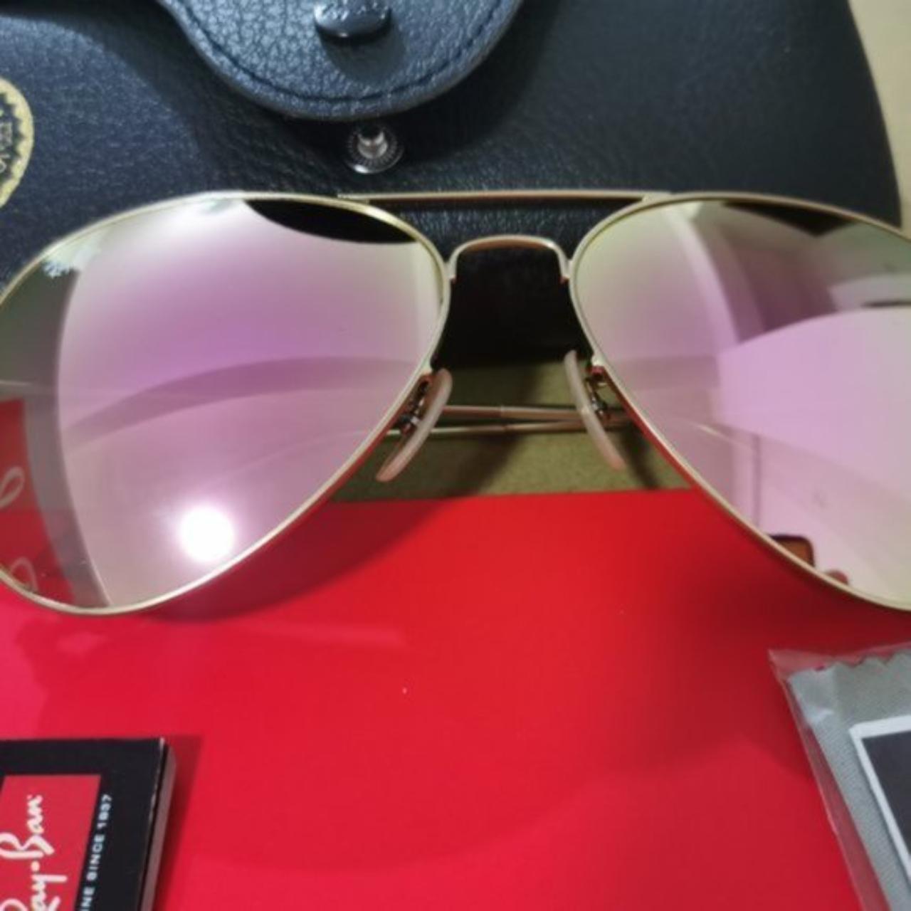 Ray-Ban Aviators store Pink Rose Gold Flash 62mm