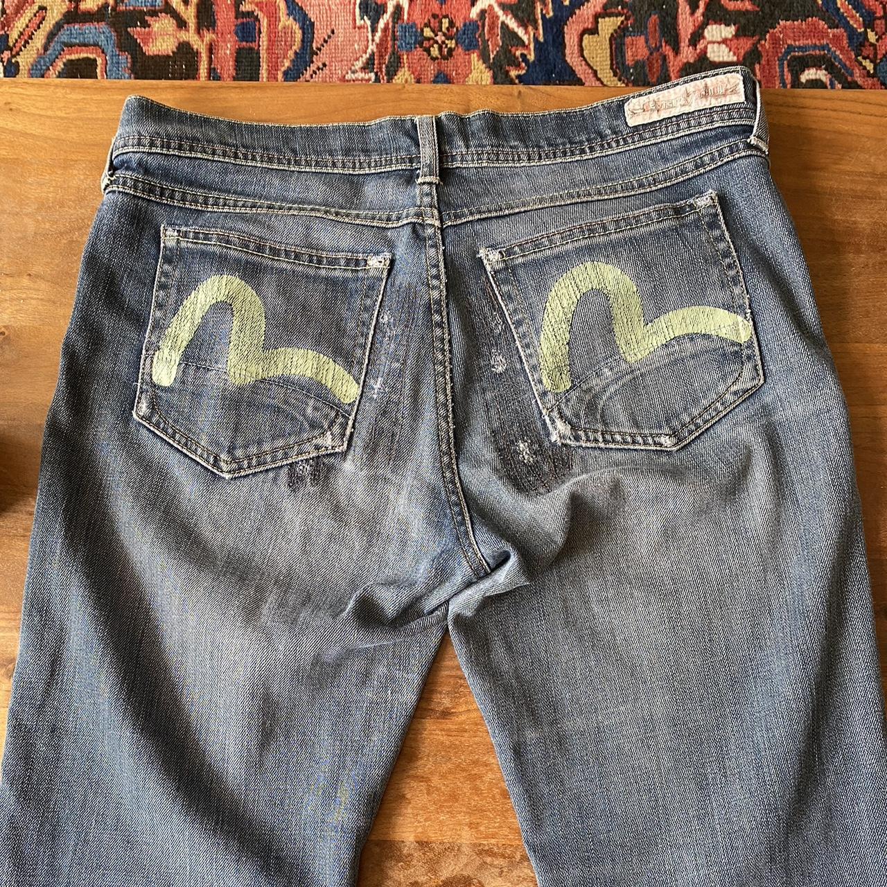 Evisu x puma collaboration y2k straight leg baggy | Depop