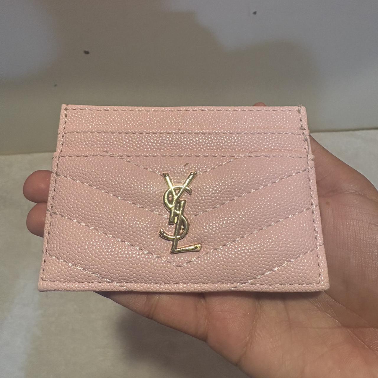 Saint Laurent Card Holder Pale Pink Pink YSL Card Holder #YSL
